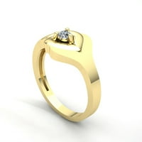0.6carat Round Cut Diamond Dame Bridal Solitaire Golvers Angažovanje prstenasto čvrstog 14k ruža, bijelo