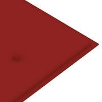 Jastuk za vrtnu klupu crvena 70,9 x19.7 x1.2