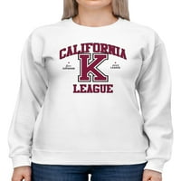 Retro Kalifornijska liga Dukserica Žene -Image by Shutterstock, Ženska velika