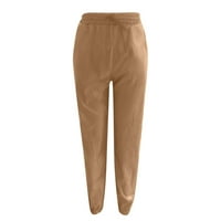 Oalirro elastična manžetna Capri hlače Ženske kakirane hlače za žene XXL