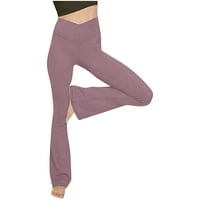 Utoimkio Clearence široke noge joga hlače za žene plus veličine labave udobne flarne dukseve visokog
