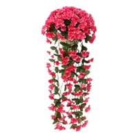 Umjetno cvijeće Umjetna vinova loza Cvjetni zid viseći rattan cvijet Dodir za zid u zatvorenom vanjskom