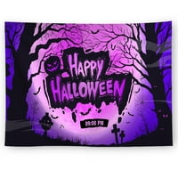 Goory Halloween Hipie Bohemian Wall Viseća lubanja Pozadina Psihodelika tapiserija Fantazija Art Print Home Decor prekrivač WS 200 * 79 x59