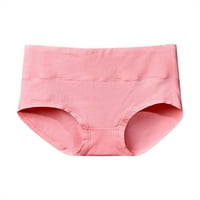 Ženski bešavni mekani pamučni pamučni pamučni kratki za struk disaj bikini gaćice ružičasta 4xl