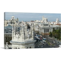 Madrid Španija Skyline Canvas Art Print - Veličina: 40 26