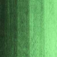 Ahgly Company u zatvorenom kvadratu Sažetak smaragdno zelene moderne prostirke, 4 'kvadrat