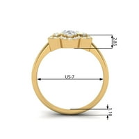8x ovalni oblik Prirodni labradorite srebrni angažman ženski prsten