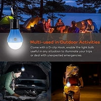 Elbourn LED svjetiljka za lampicu - kampiranje opreme i opreme, prenosivi viseći šator za hitni ruksak planinarenje na otvorenom