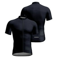 Muške košulje Udoban lagani fitnes Zip vrhovi Muški ljetni biciklistički odijelo Crna veličina L