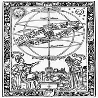 Arminirana sfera, 1531. Njohannes de Sacrobosco 'Textsus de Sphaera', objavljen u Parizu. WoodCut, 1531.