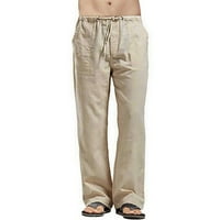 Ksinqinghao Plus size Teretne hlače za žene Muška kuća Ležerne prilike Veliki džep Široki pantalone