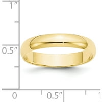 10k žuto zlato 10ky ltw pola okrugle vezene veličine izrađene u Sjedinjenim Državama 1hrl040-8