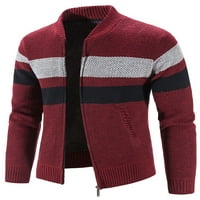 Niuer muns pletena odjeća boja blok džemper kaput dugih rukava zima topla jakna casual prekrivači posade