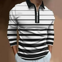 Adviicd Muška modna labava rever sa 3D digitalni tisak dugih rukava Torp majica TOP TOW majica