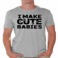Awkward stilovi Muške ja čine slatke bebe cool tata grafička majica vrhovi poklon očevog dana