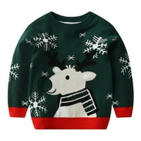 Baby Boy Crtani print Božićni pulover Duks okruglih ovratnika Dječji festivalski poklon