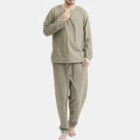 Pidžame za žene ahomtoey muškarci casual pidžama tanka prozračna slobodna servisna odijelo Početna Porodični pokloni s dugim rukavima Veliki poklon za manje od razmatranja
