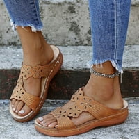 Zpanxa papuče za žene modne žene otvoreni prsti klizni izdubljeni udobne sandale papuče s niskim potpeticama