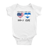 50% Nikaragvanski + 50% Amerikanac = 100 +% Slatke bebe Rompers Baby Bodysuit