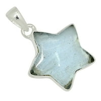Star Aquamarine Sterling srebrni privjesak nakit Allp-5189