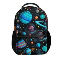 Svemirska planeta univerzalni set školski ruksak Novost opuštene putne torbe sa bočnim džepovima za