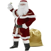 Santa kostim za odrasle djece Velvet Božićna zabava Cosplay Santa Claus Sud Chancha haljina