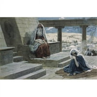 Posteranzi Sal visoki svećenik i Hannah James Tissot 1836 - Francuski jevrejski muzej New York Poster Print - In