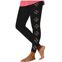 Tajice za žene bejzbol joga hlače pantalone trećine kompresije trackpants atletski planinarski joggeri nogavice