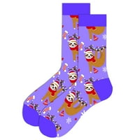 Muški kompresijski uzročni božićni Ankel visoke čarape