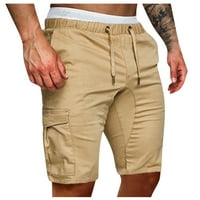 Guvpev muške ljetne casual na otvorenom casual patchwork džepovi kombinezone sportske alatne hlače -
