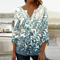 Ženski tunik tunike na vrhu Ležerne bluze za vrat Dvostruke slojeve mrežaste majice