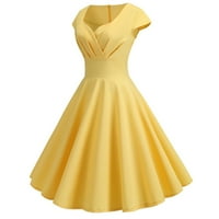 Nove dame Vintage 50s Retro maturalne haljine Večernje zabave Midi Swing Haljine