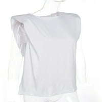 Fanvereka Ženska podstavljena ramena T-majice bez rukava pulover u obliku rukavice