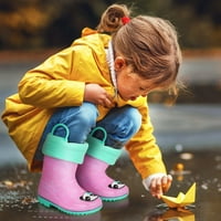 Addie & Tate Unise Rain Boots Kids & Deca - Veličina 8t- - Panda Točke