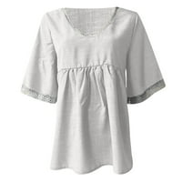Lopecy-Sta prodaja kratki rukav za žene za rođendanski poklon modna ženska majica s majicom V-izrez