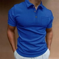 Huachen Men Wa-FFLE Majica s kratkim rukavima rukavica za golf Majica Solidna boja na otvorenom ulicom
