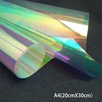 Clear Prosparentni PVC holografski čarobni čarobni diy zanati za višebojni tkaninski vinil film