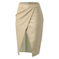 Suknje za žene za žene za žene Žene Midi suknja Flared Stretch suknja za ženske reg & plus veličine.