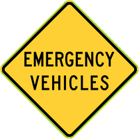 Promet i skladišni znakovi - Hitna vozila, Delaware i Vermont Aluminijumski znak Ulično odobreno Znak