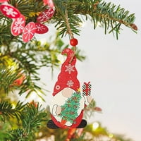 Vintage keramičke zidne ptice Božićni viseći drveni ukrasi Smještajni drveni automobil ukrasi Božićni