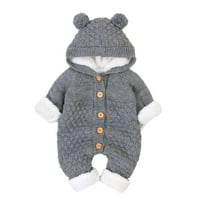 Clearsance Baby BodySuit dugih rukava novorođenčad Dječji dječaci zimski topli kaput pleteno odijelo