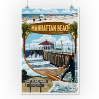 Plaža Manhattan, Kalifornija, Montaže scene