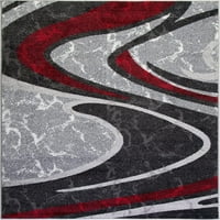Inovativne spirale apstraktno uzorak Područje tepih Dnevna soba Spavaća soba udjel hodnika tepih u crvenoj sivoj crnoj noga