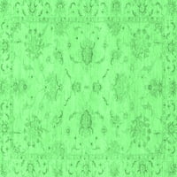 Ahgly Company Zatvoreni pravokutnik orijentalni smaragd zeleni tradicionalni prostirci, 8 '12 '
