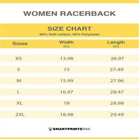 Majke Dan Noir Text Racerback Rezervoar za žene -Image by Shutterstock, Ženska velika