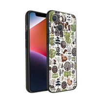 Tamnoplava-magična-šumska gljiva-botanica-priroda-estetska-sjajna futrola za telefon za iphone za žene