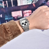 Dizajn Muški satovi Hronografski kvarcni ručni satovi vodootporni puni nehrđajući čelik
