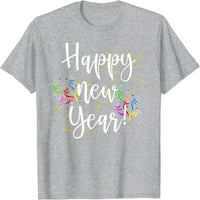Slatka sretna Novogodišnji dan Party Party Fireworks Confetti kostim majica