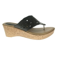 Proljetni korak Žene pjenaste sandale, Crna koža, 39