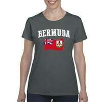 Normalno je dosadno - ženska majica kratki rukav, do žena veličine 3xl - Bermuda zastava